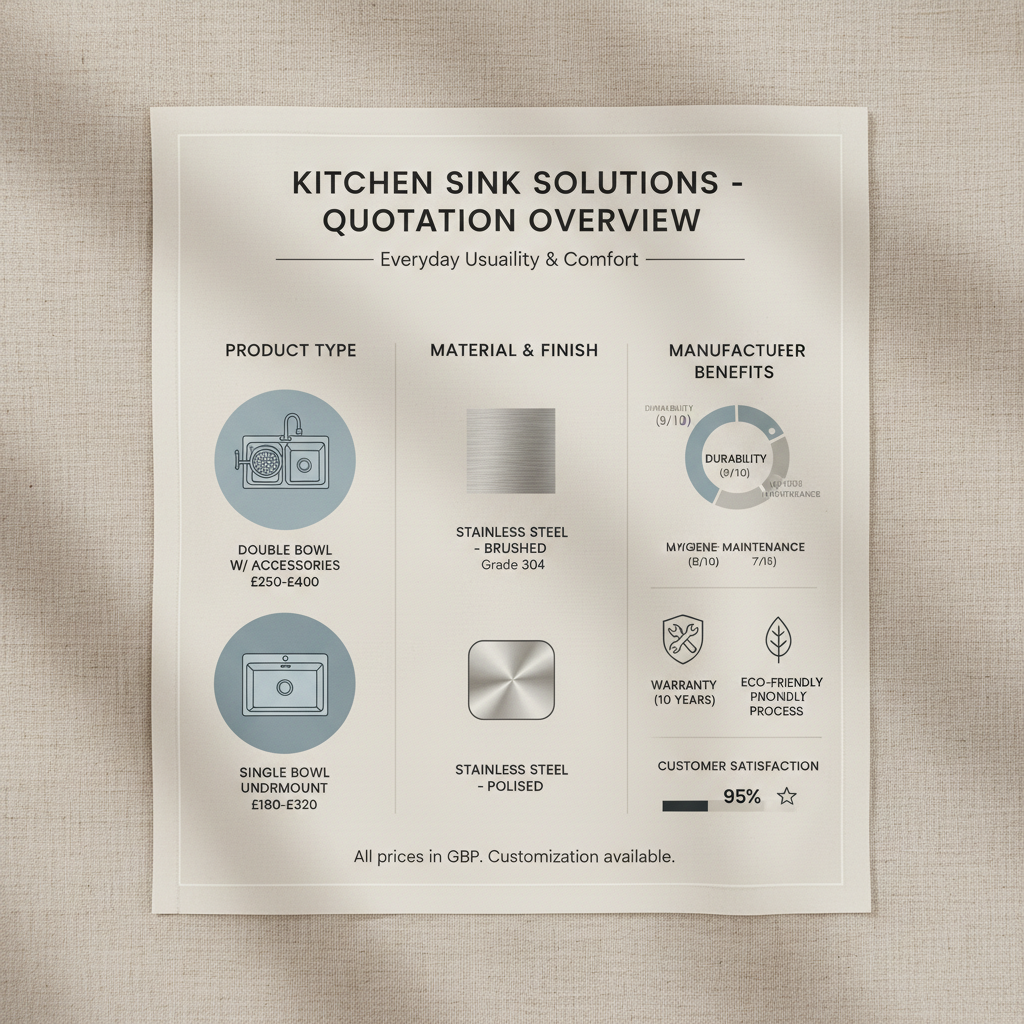 sink manufacturer quotation