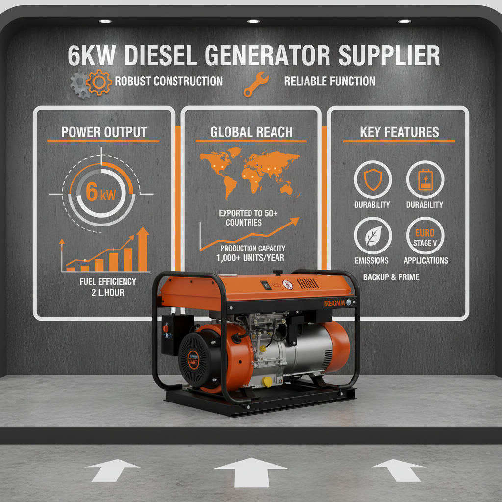 6kw diesel generator Supplier