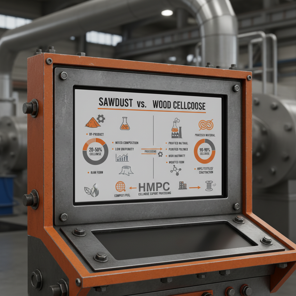 Exploring the Key Differences Between Sawdust and Wood Cellulose Materials