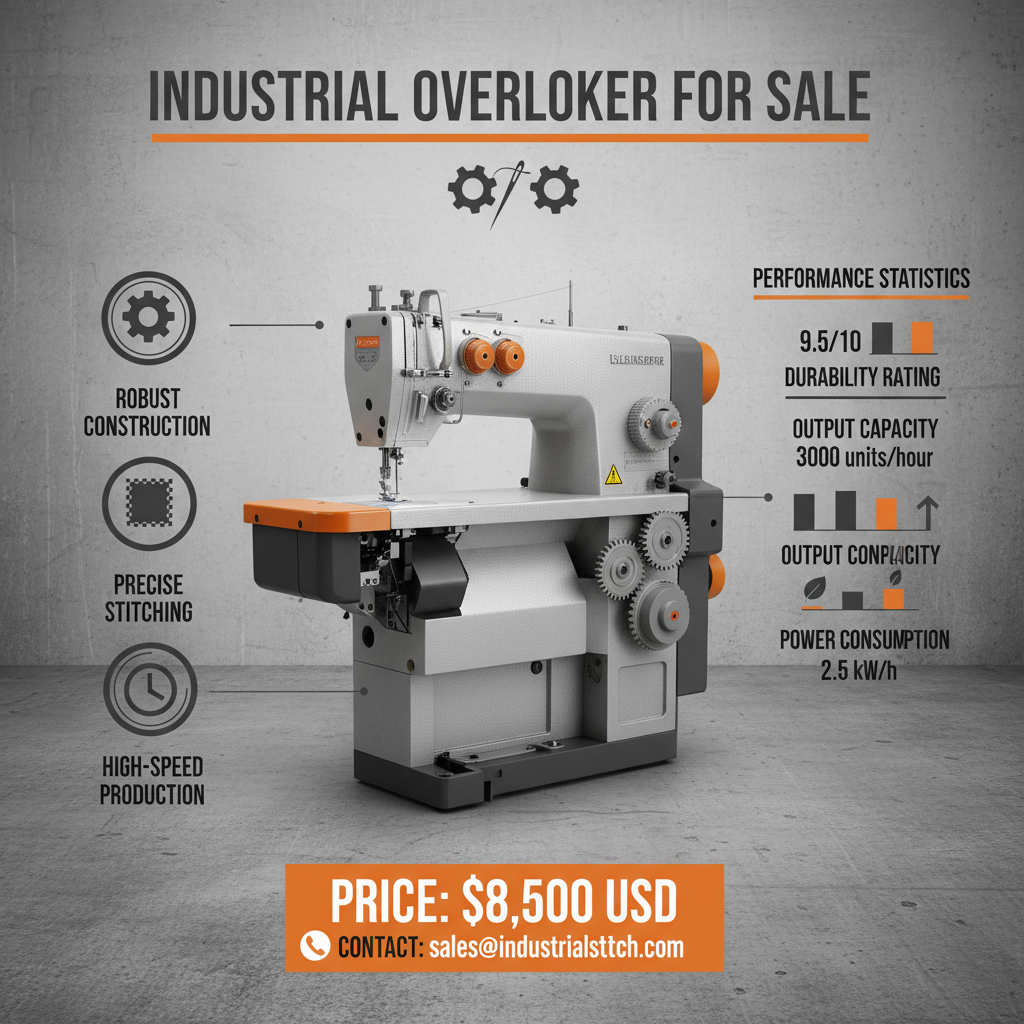 Find the Best Industrial Overlocker for Sale to Enhance Garment Production