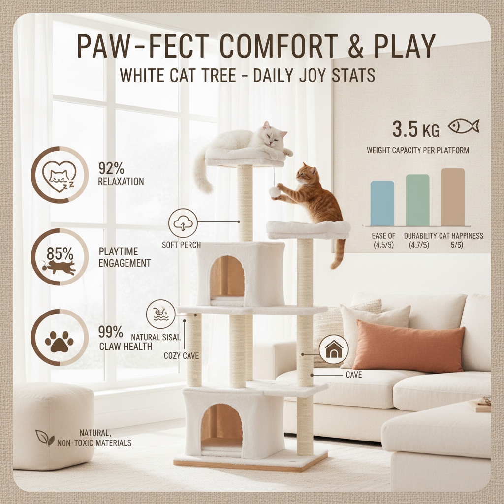 Discover the Purrfect White Cat Tree for Your Feline Friend