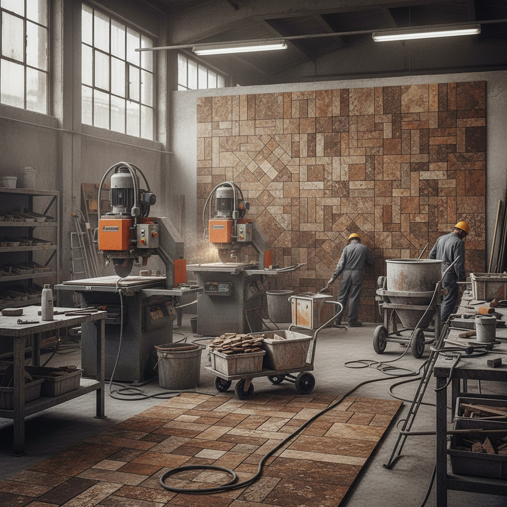 Enhance Your Interiors with Elegant Brown Stone Mosaic Tile Designs