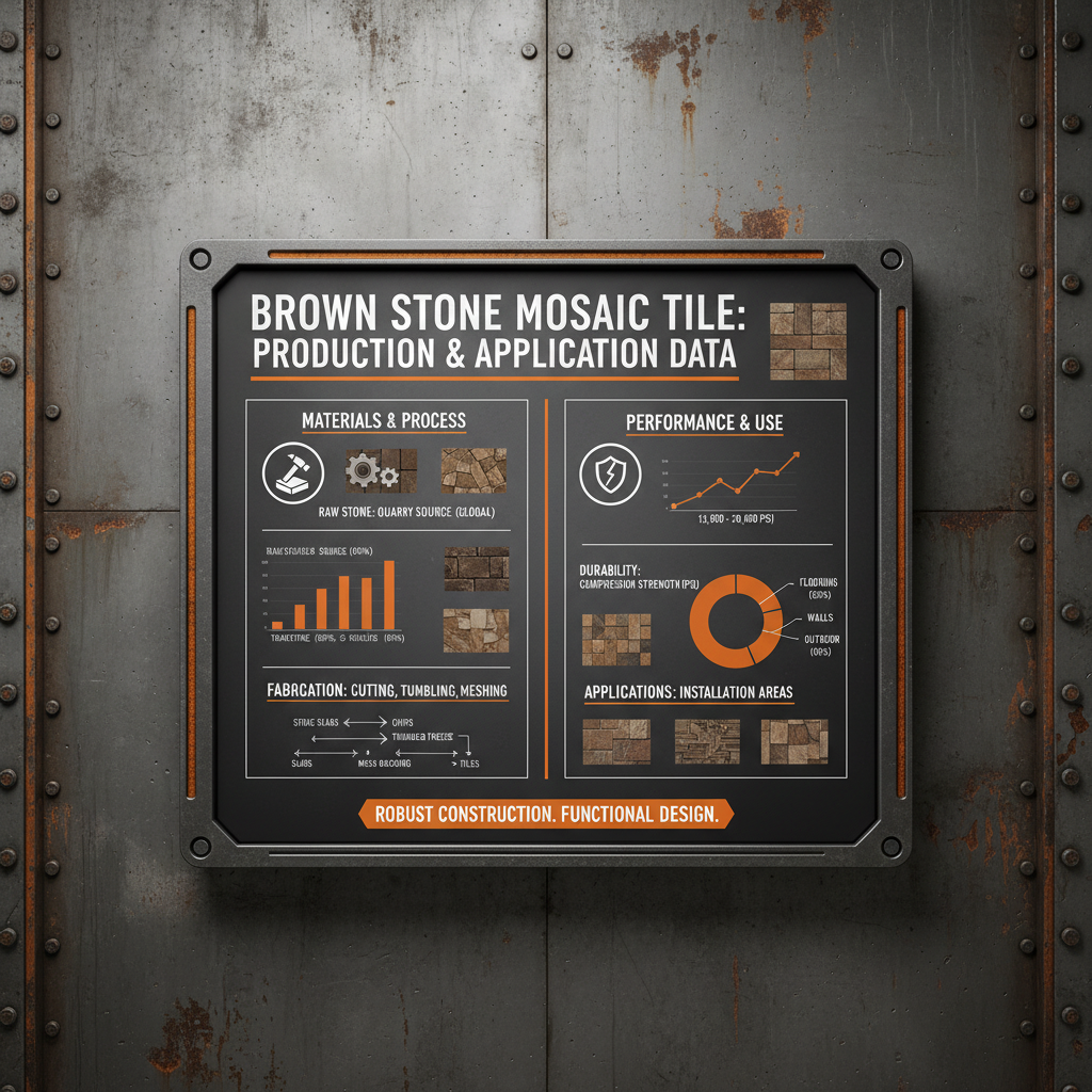 Enhance Your Interiors with Elegant Brown Stone Mosaic Tile Designs