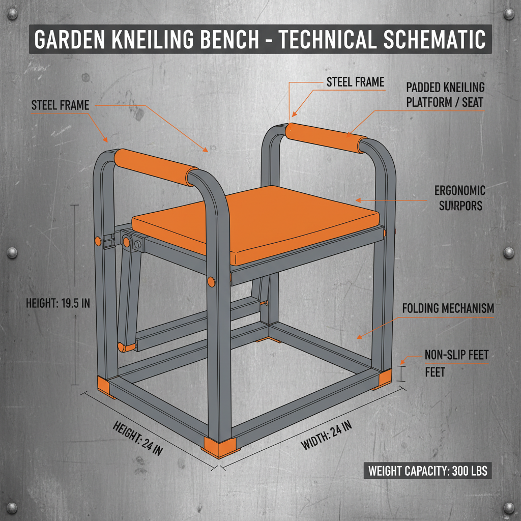 garden bench for kneeling
