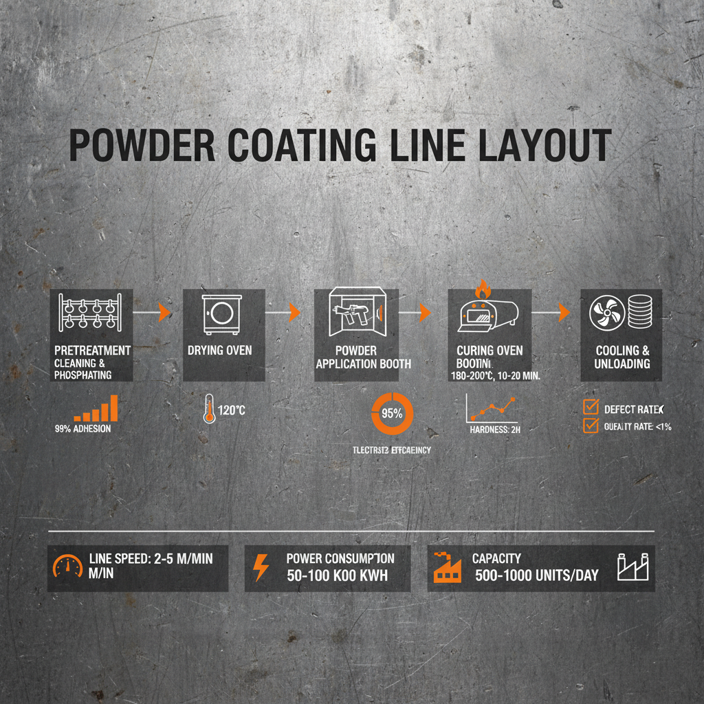 powder coating line layout