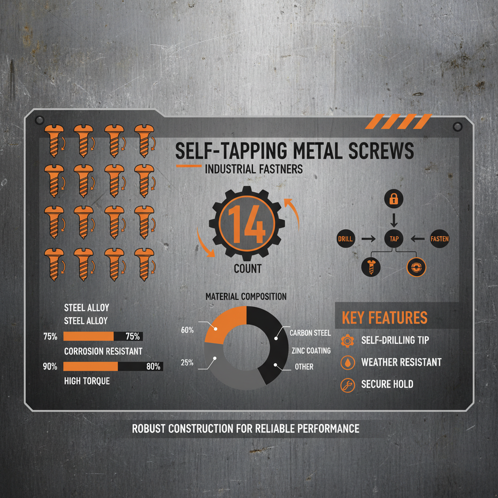 14 self tapping metal screws