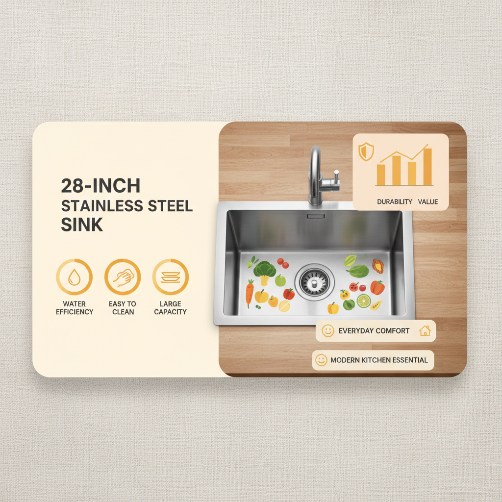 28 inch sink