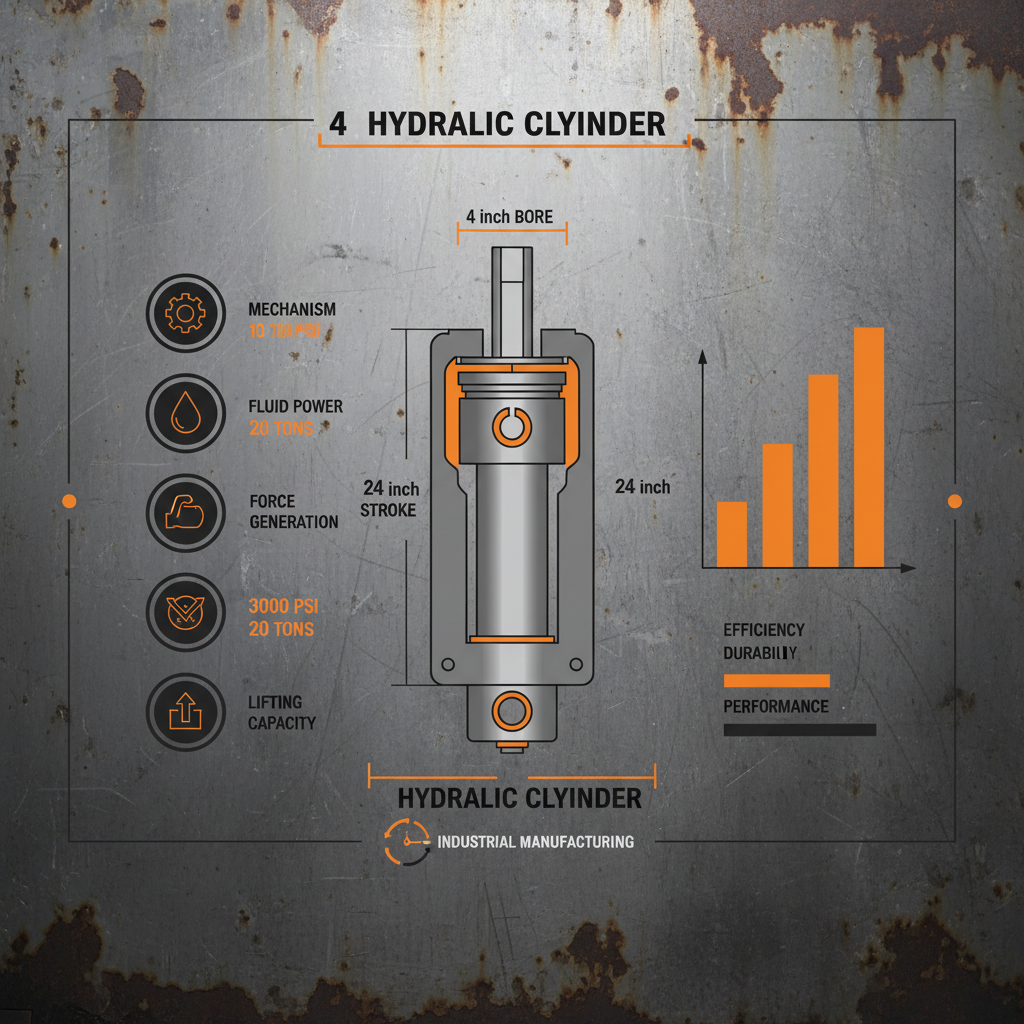4 x 24 hydraulic cylinder