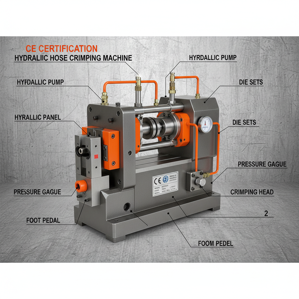CE Certification hyd hose crimping machine