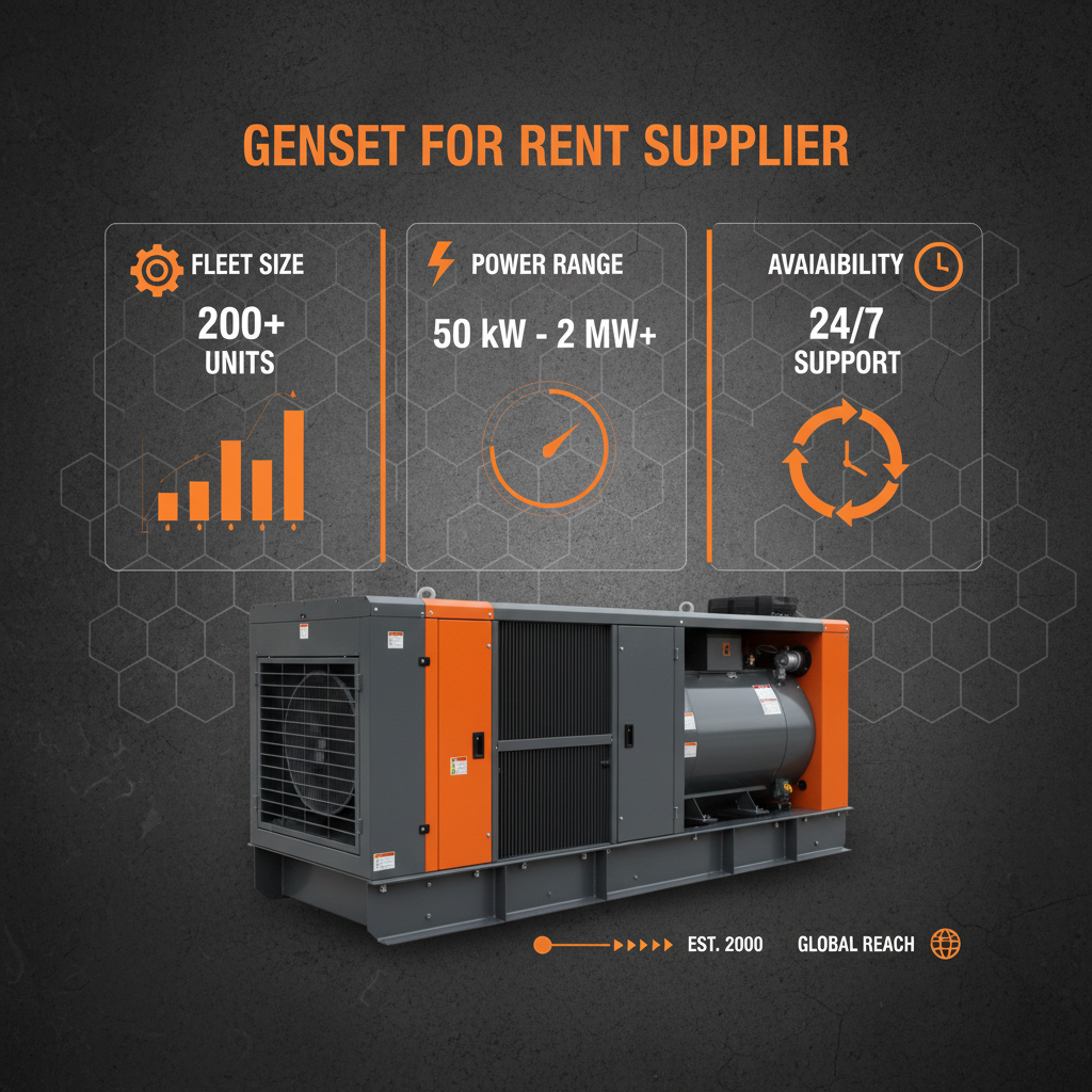 genset for rent Supplier