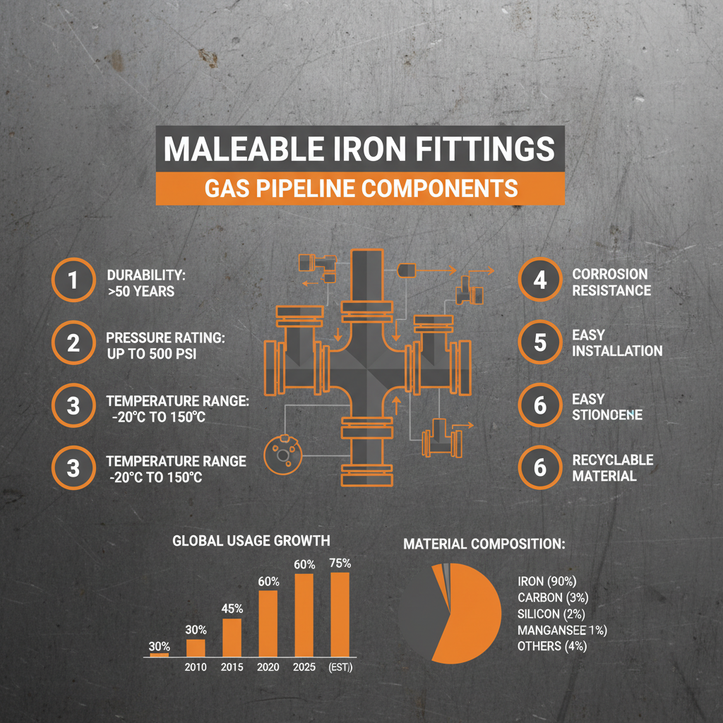 malleable iron fittings for gas pipeline