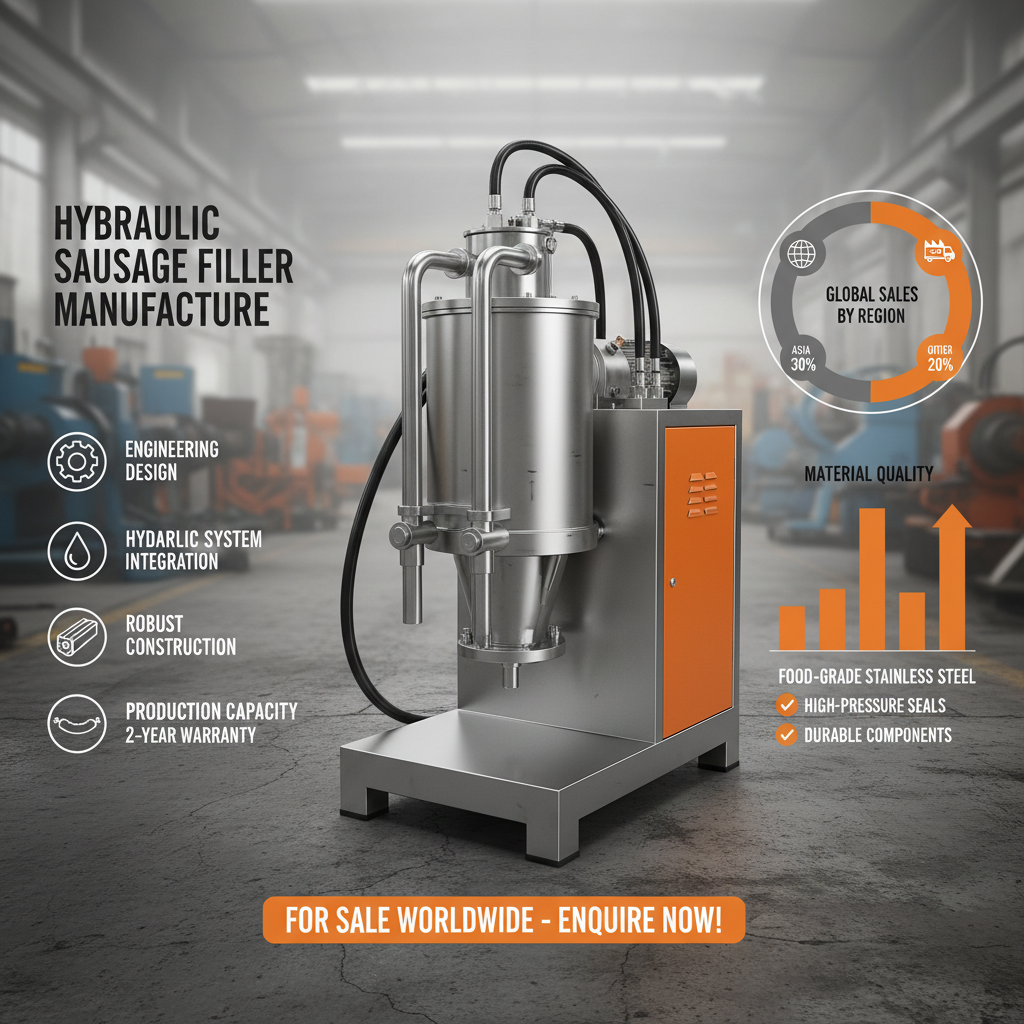 hydraulic sausage filler for sale Manufacture