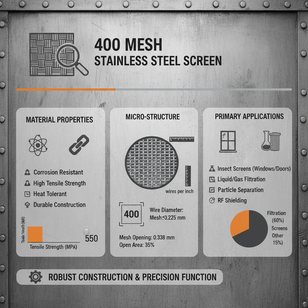 Comprehensive Guide to 400 Mesh Stainless Steel Screen Applications and Properties