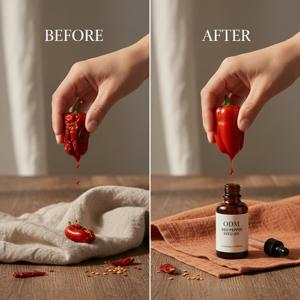 odm red pepper seed oil