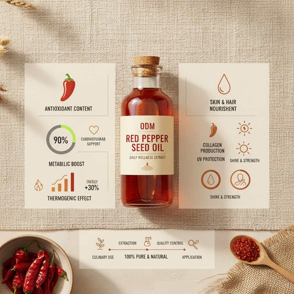 odm red pepper seed oil