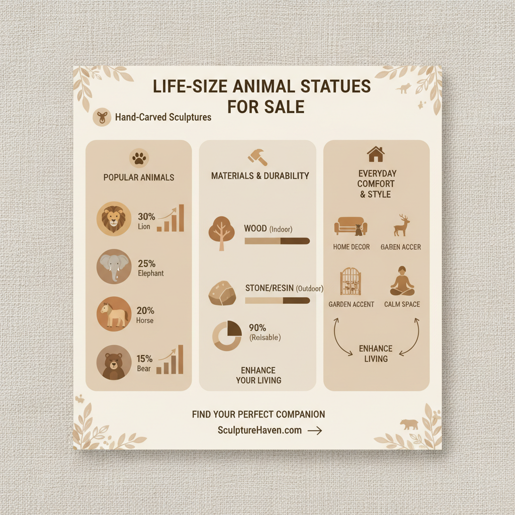 Enhance Your Space with Stunning Life Size Animal Statues for Sale