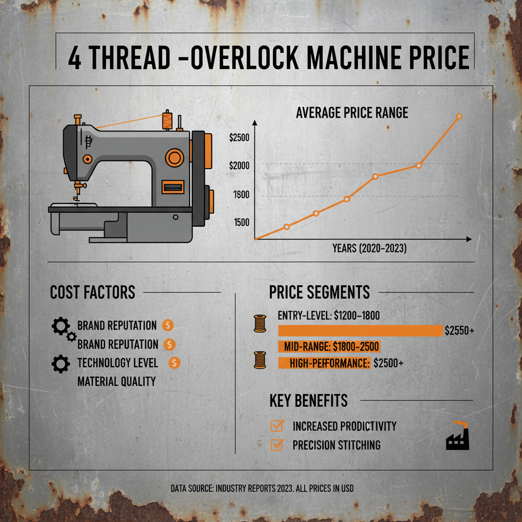 Comprehensive Guide to 4 Thread Overlock Machine Price and Features