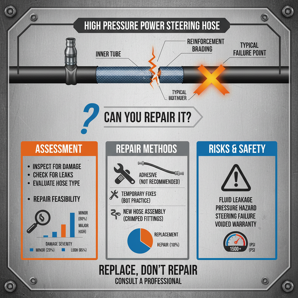 Can You Repair a High Pressure Power Steering Hose Safely and Effectively