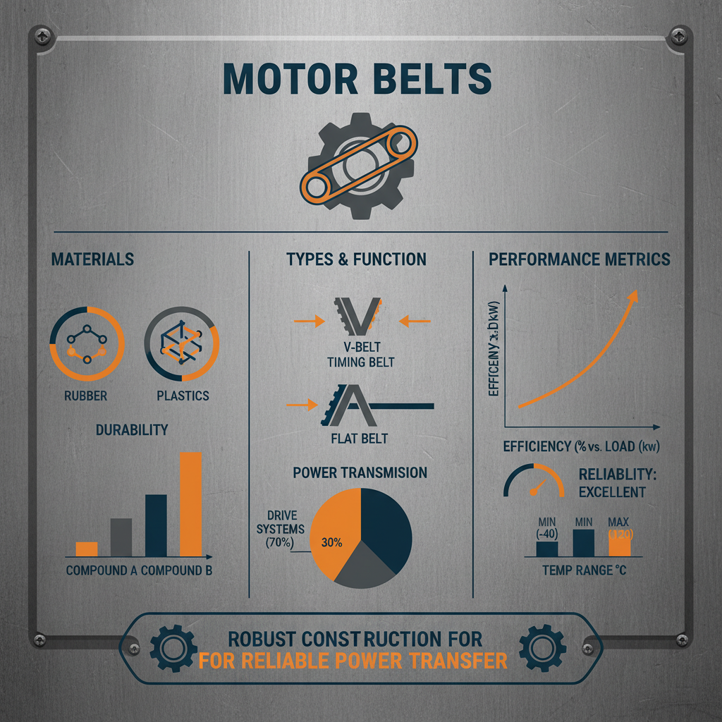Choosing the Right Motor Belts for Peak Machinery Performance and Longevity