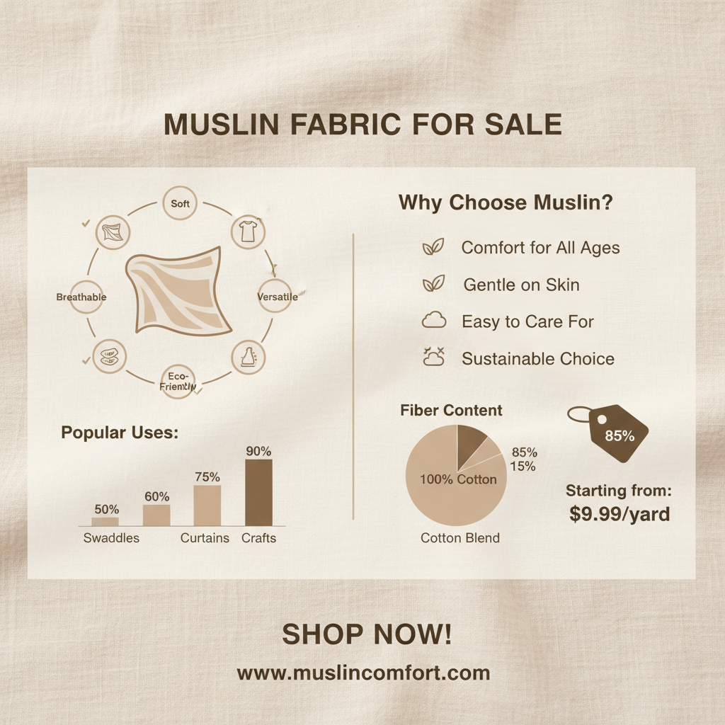 Find High Quality Muslin Fabric for Sale at Jiexiang Textile