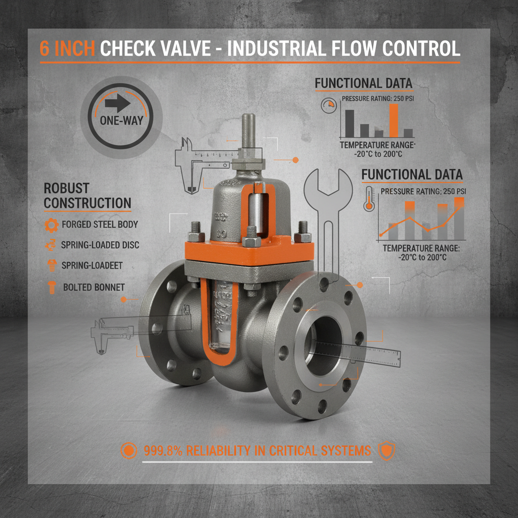 6 inch check valve