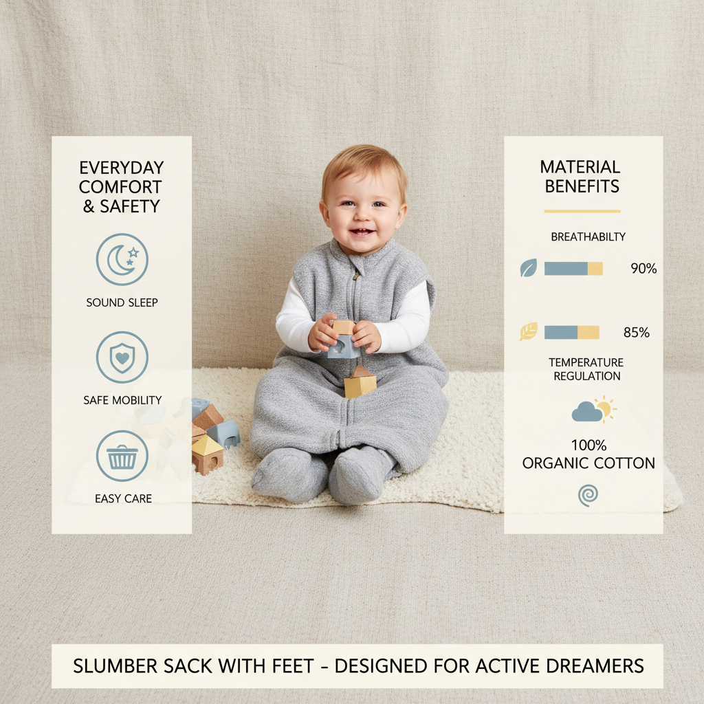 slumber sack with feet