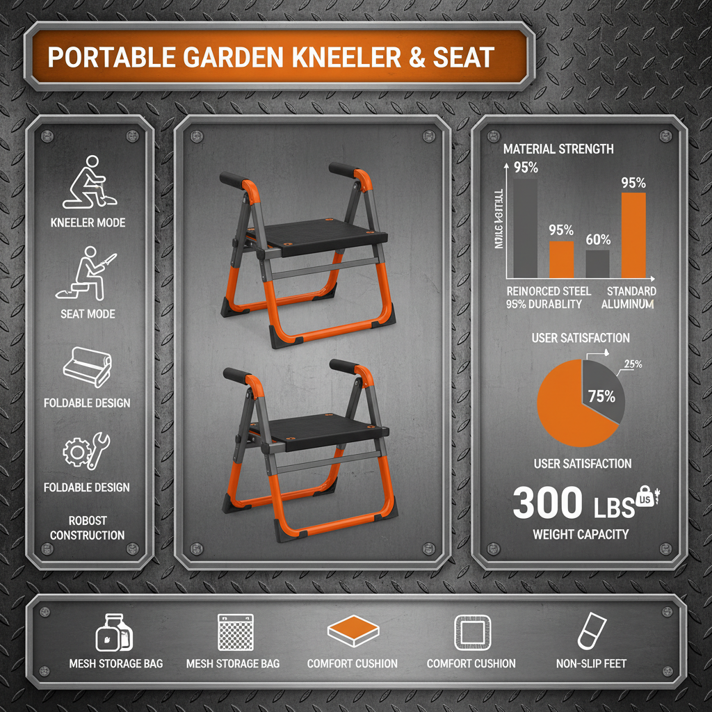 portable garden kneeler and seat