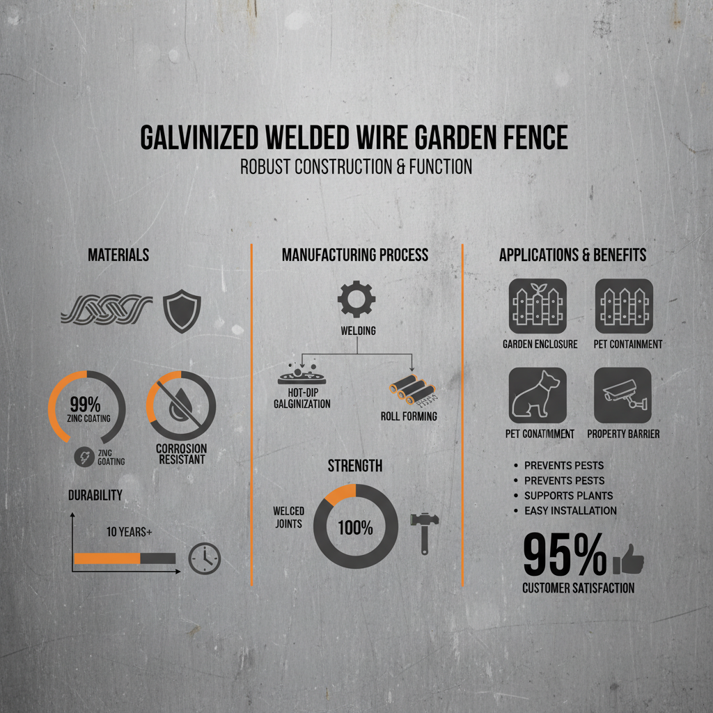 galvanized welded wire garden fence