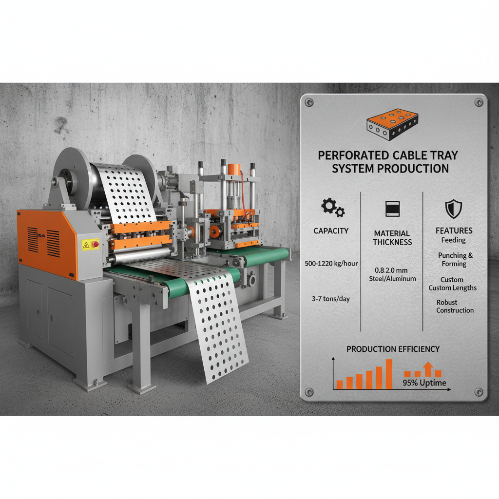 perforated cable tray machine