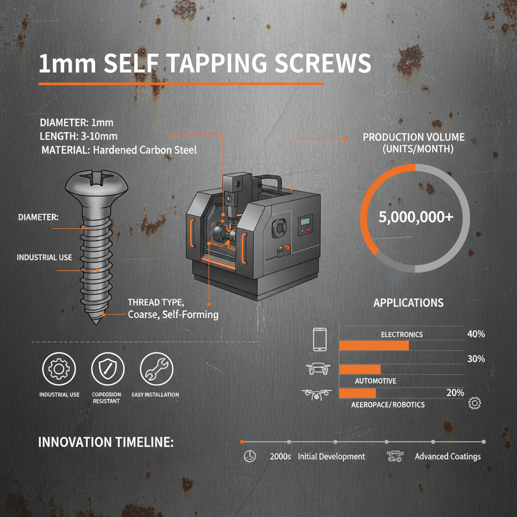 1mm self tapping screws