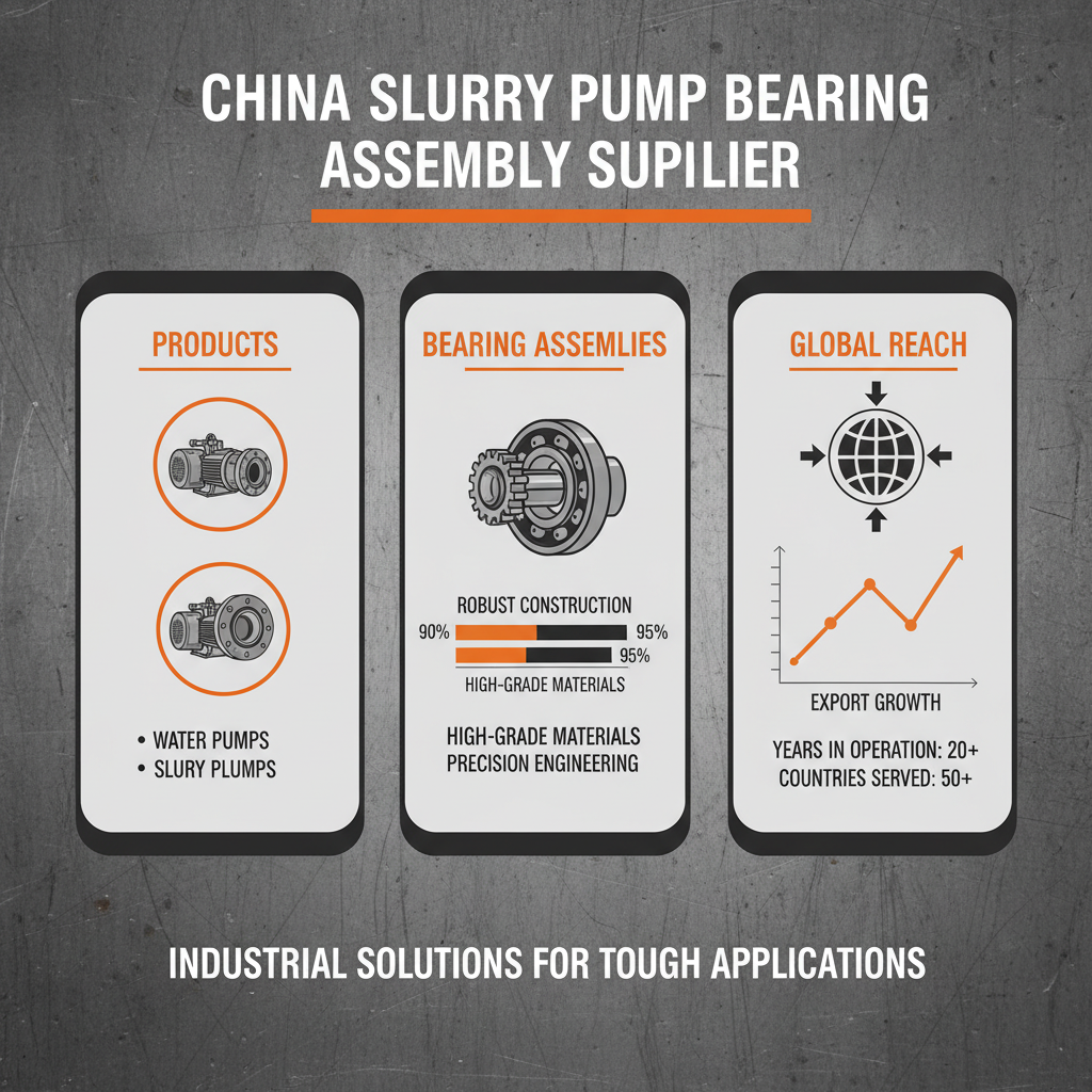 China slurry pump bearing assembly supplier