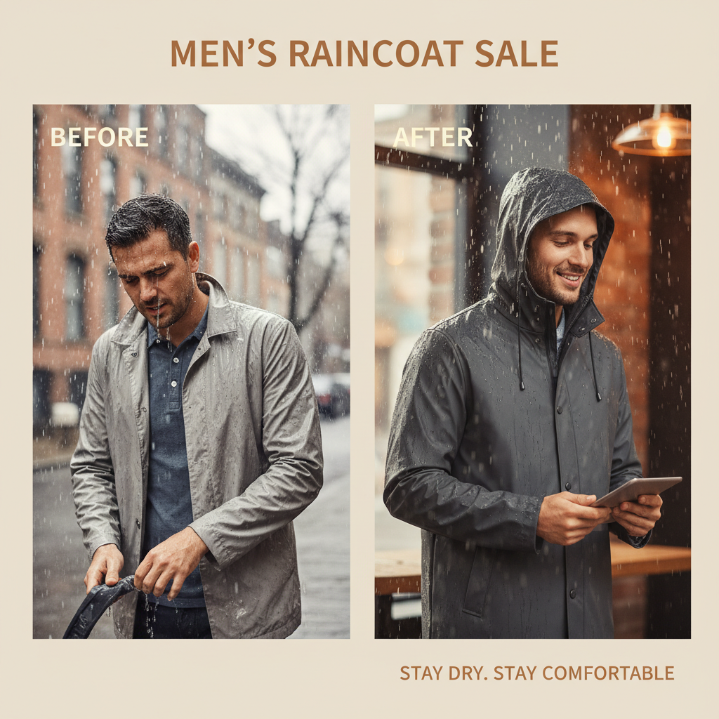 mens raincoat sale