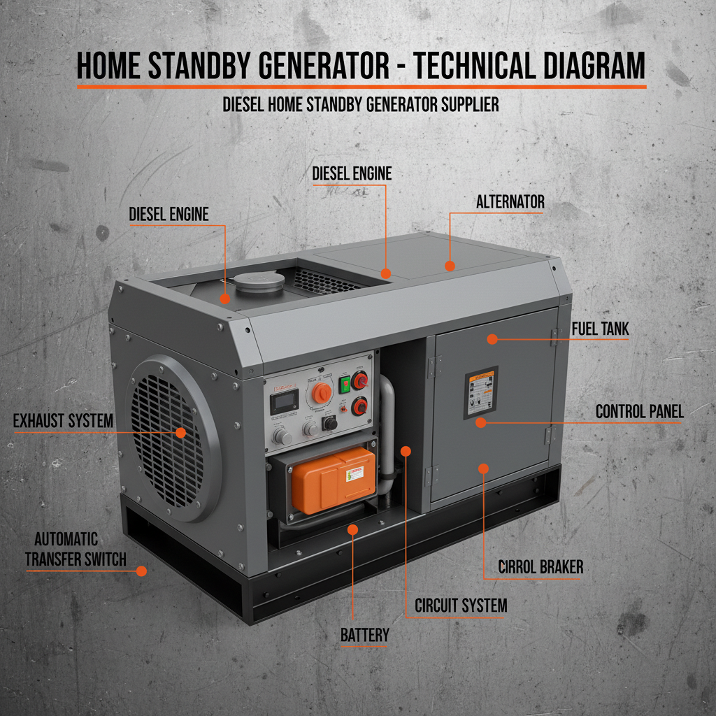 diesel home standby generator Supplier