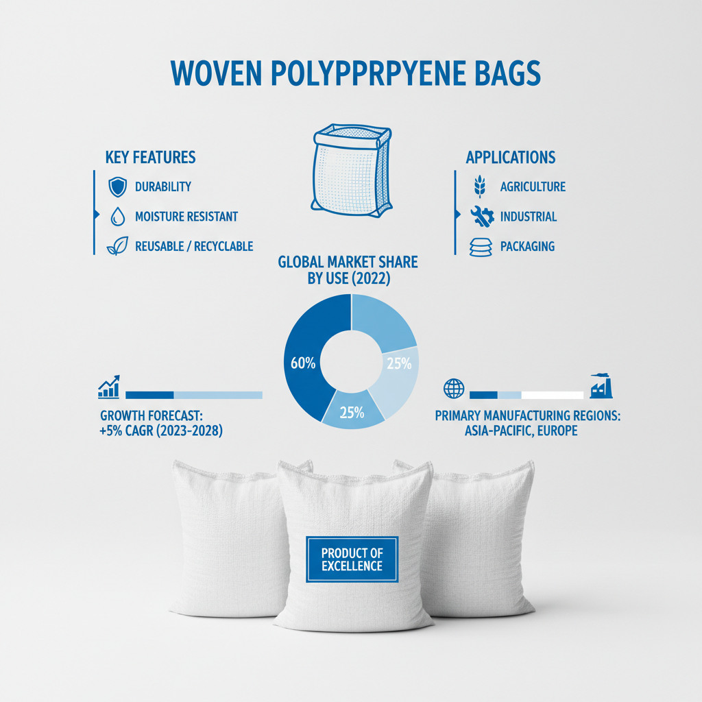 white woven polypropylene bags