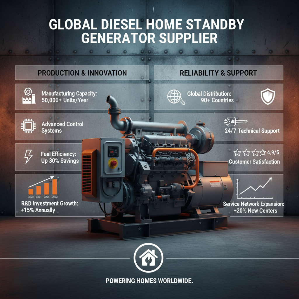 diesel home standby generator Supplier