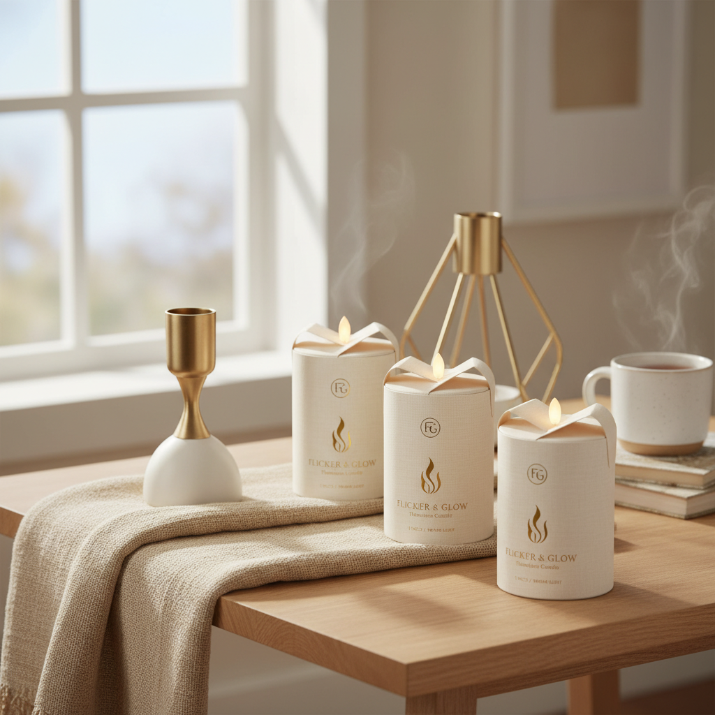 Enhance Your Home Ambiance with 3 Inch Flickering Flameless Candles