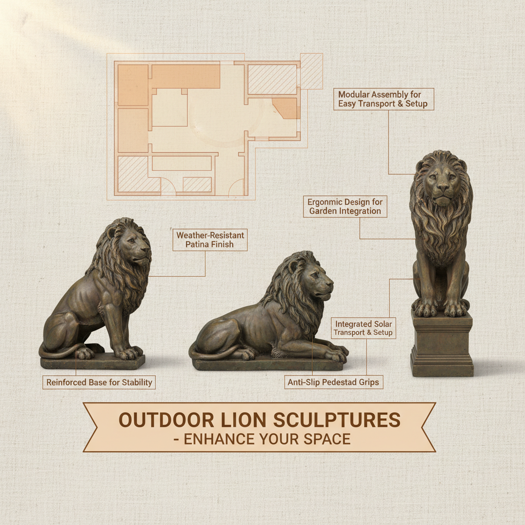 Enhance Your Outdoor Space with Majestic Outdoor Lion Statues for Sale