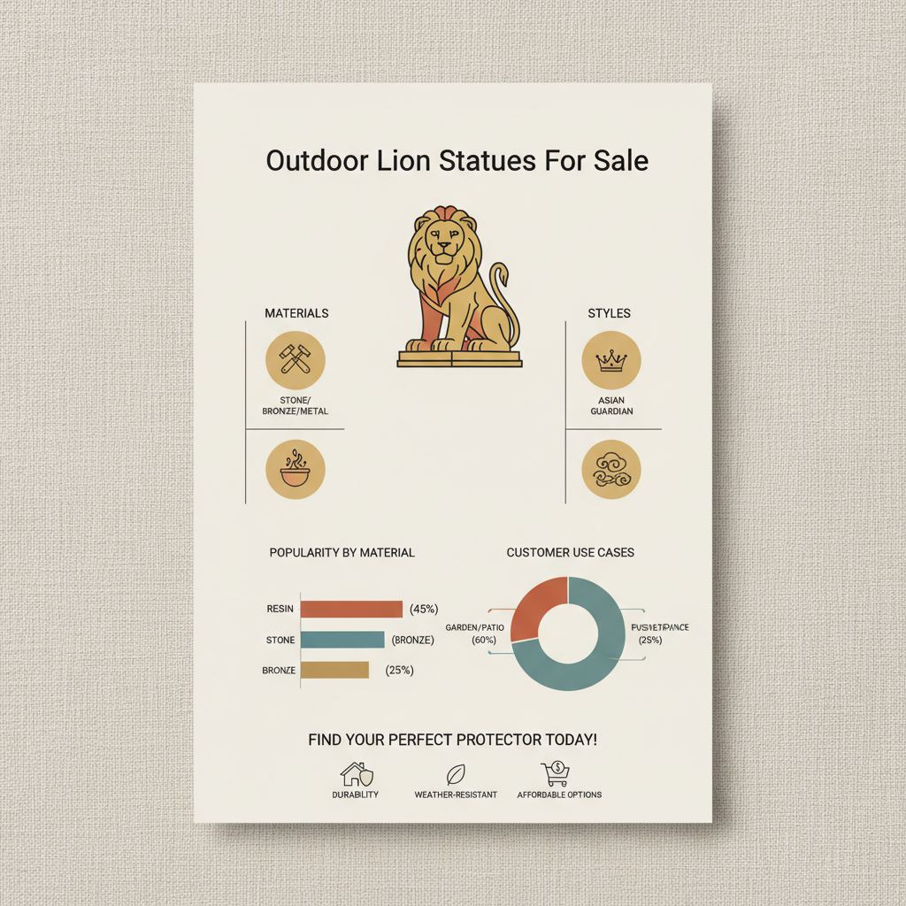 Enhance Your Outdoor Space with Majestic Outdoor Lion Statues for Sale