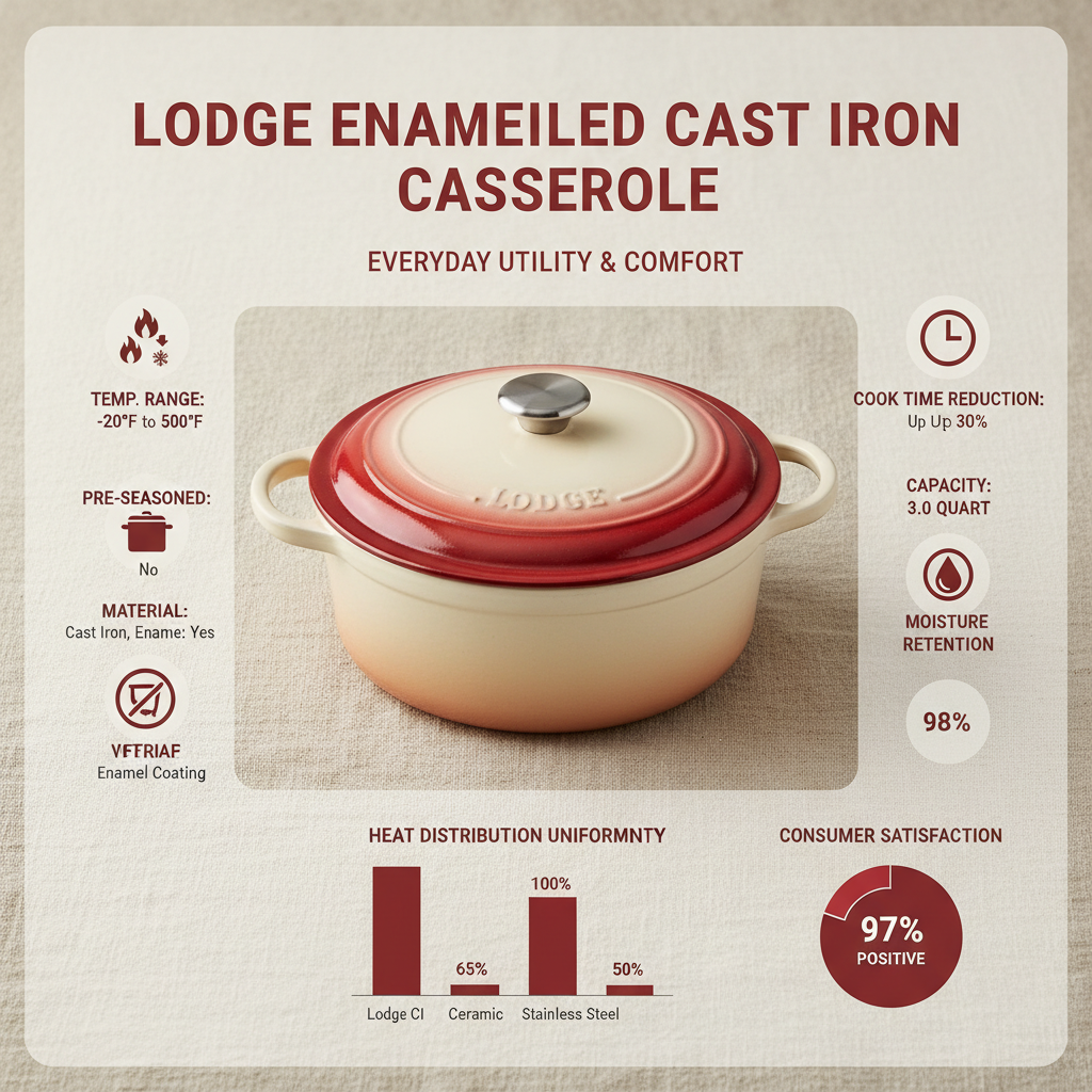 The Lodge Enameled Cast Iron Casserole A Comprehensive Buyers Guide