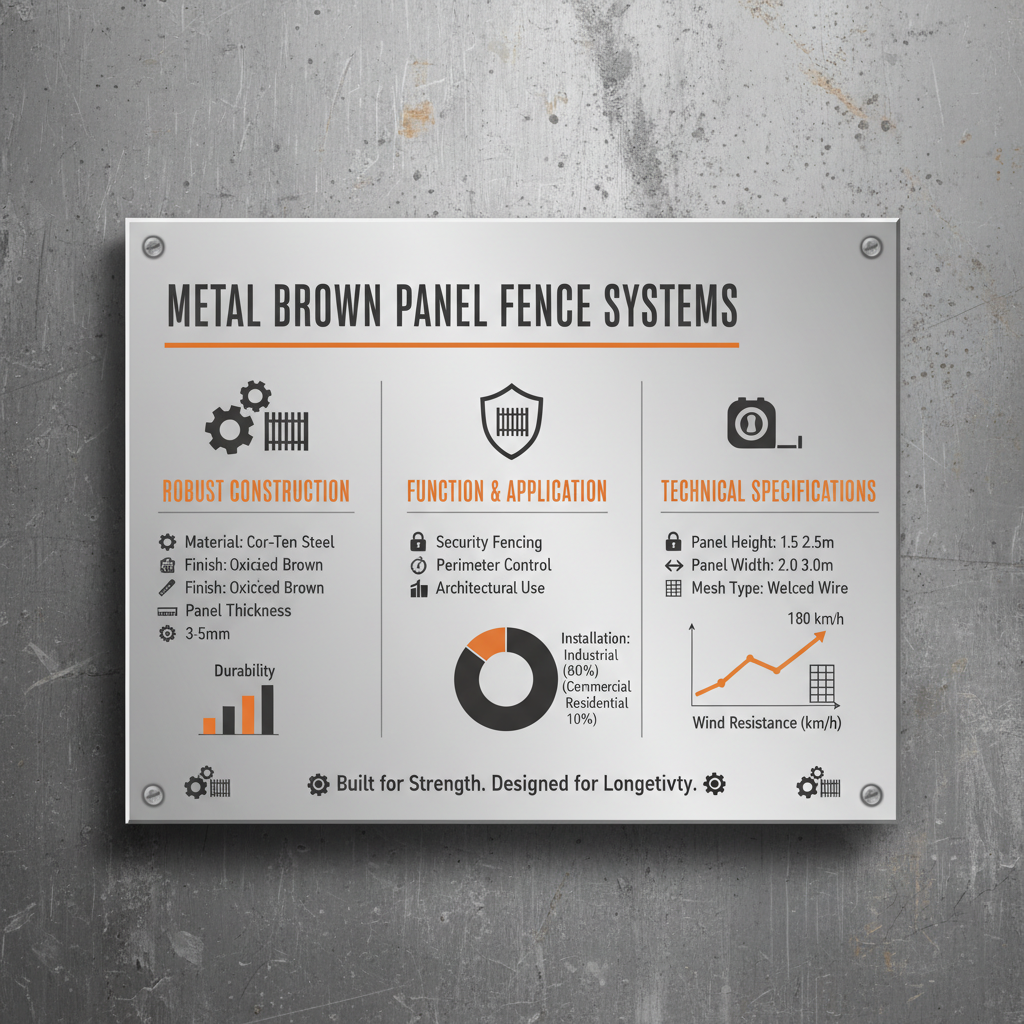 Enhance Property Security and Aesthetics with a Metal Brown Panel Fence
