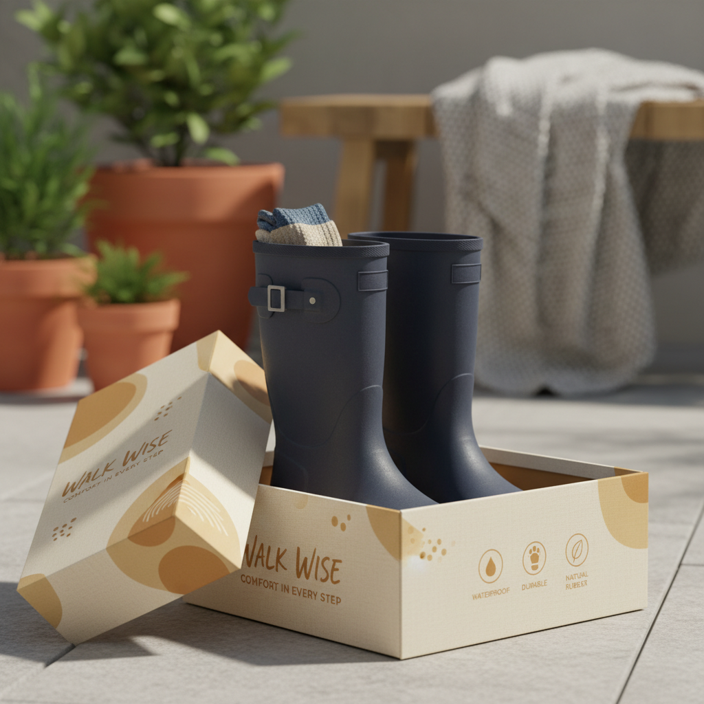 Stylish and Practical Navy Wellington Boots for Outdoor Adventures