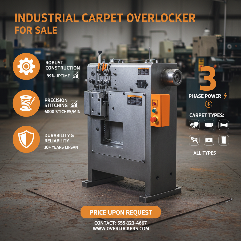 Find the Perfect Carpet Overlocker for Sale to Enhance Carpet Edge Finishing