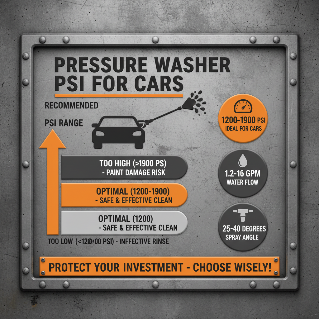 Understanding the Ideal Good PSI for Pressure Washer for Car Cleaning