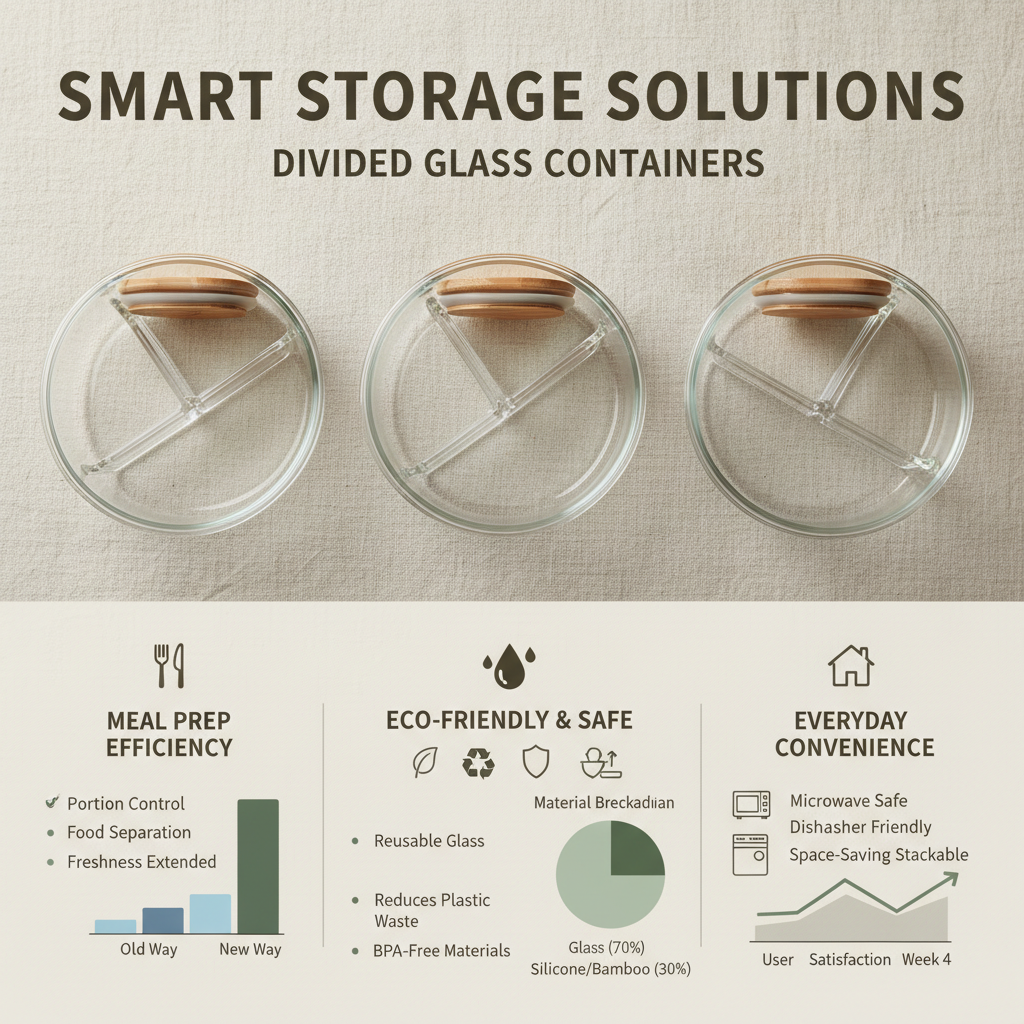 Maximize Organization with Versatile Divided Glass Containers with Lids