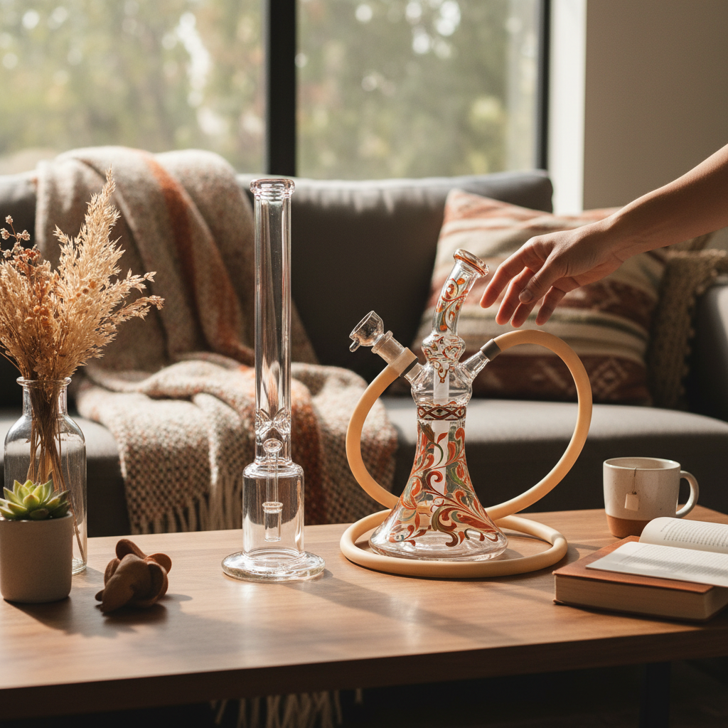 Explore the Classic 12 Inch Straight Tube Bong for a Smooth Experience