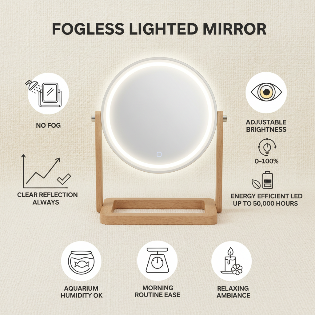 Enhance Your Bathroom with a Premium Fogless Lighted Mirror Experience