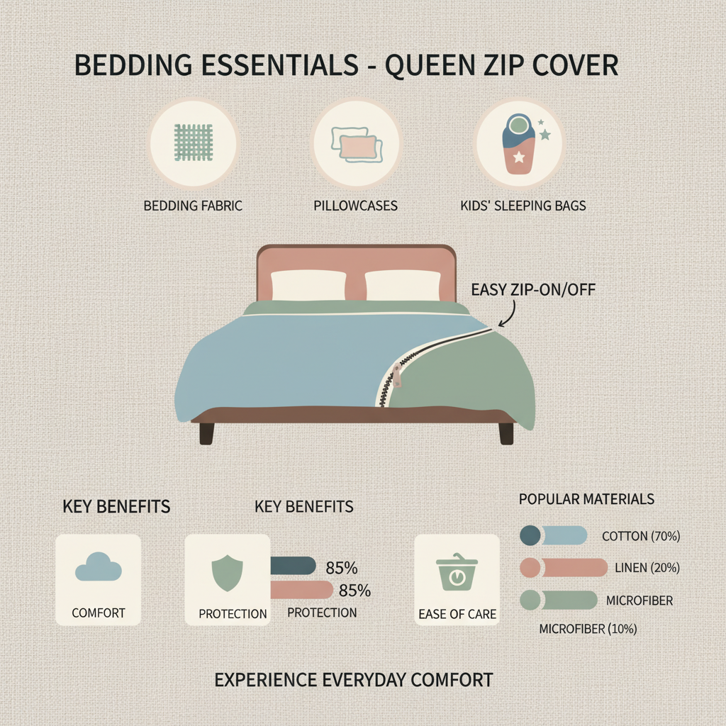 Enhance Sleep Comfort with a Premium Bed Cover with Zip for Queen Size