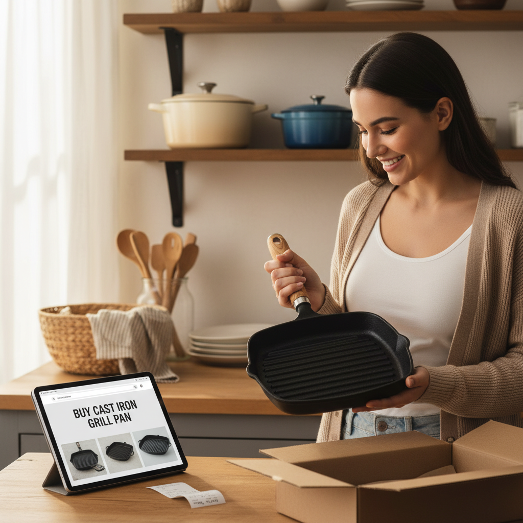 Buy Cast Iron Grill Pan For Delicious Searing And Versatile Cooking