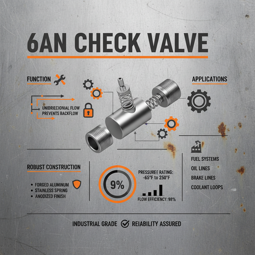 6an check valve