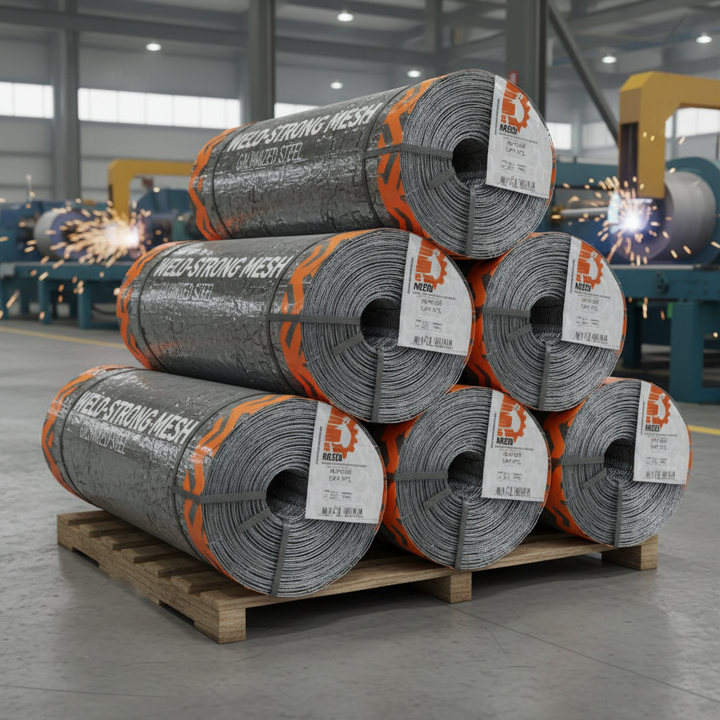 galvanised welded wire fence mesh rolls